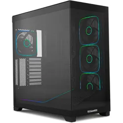 Nox Hummer BLADE (ATX, ITX, mATX), PC Gehäuse, Schwarz, Transparent
