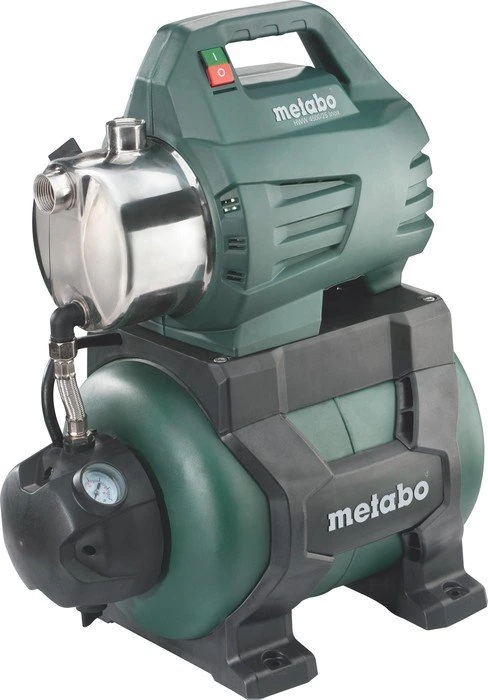 metabo HWW 4500/25 Inox (600972000) Hauswasserwerk (schwarz/grün, 1300 Watt)