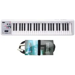 Roland A-49 -Keyboard Weiss mit MIDI-Kabel (49 Tasten), Keyboard, Weiss
