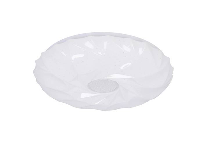 Led-Deckenleuchte Cake, Weiß, Metall, Kunststoff, rund, 39x7.5x39 cm, RoHS, Europäischer Sicherheitsstandard, einfach zu transportieren, Lampen & Leuchten, LED Beleuchtung, LED-Deckenleuchten
