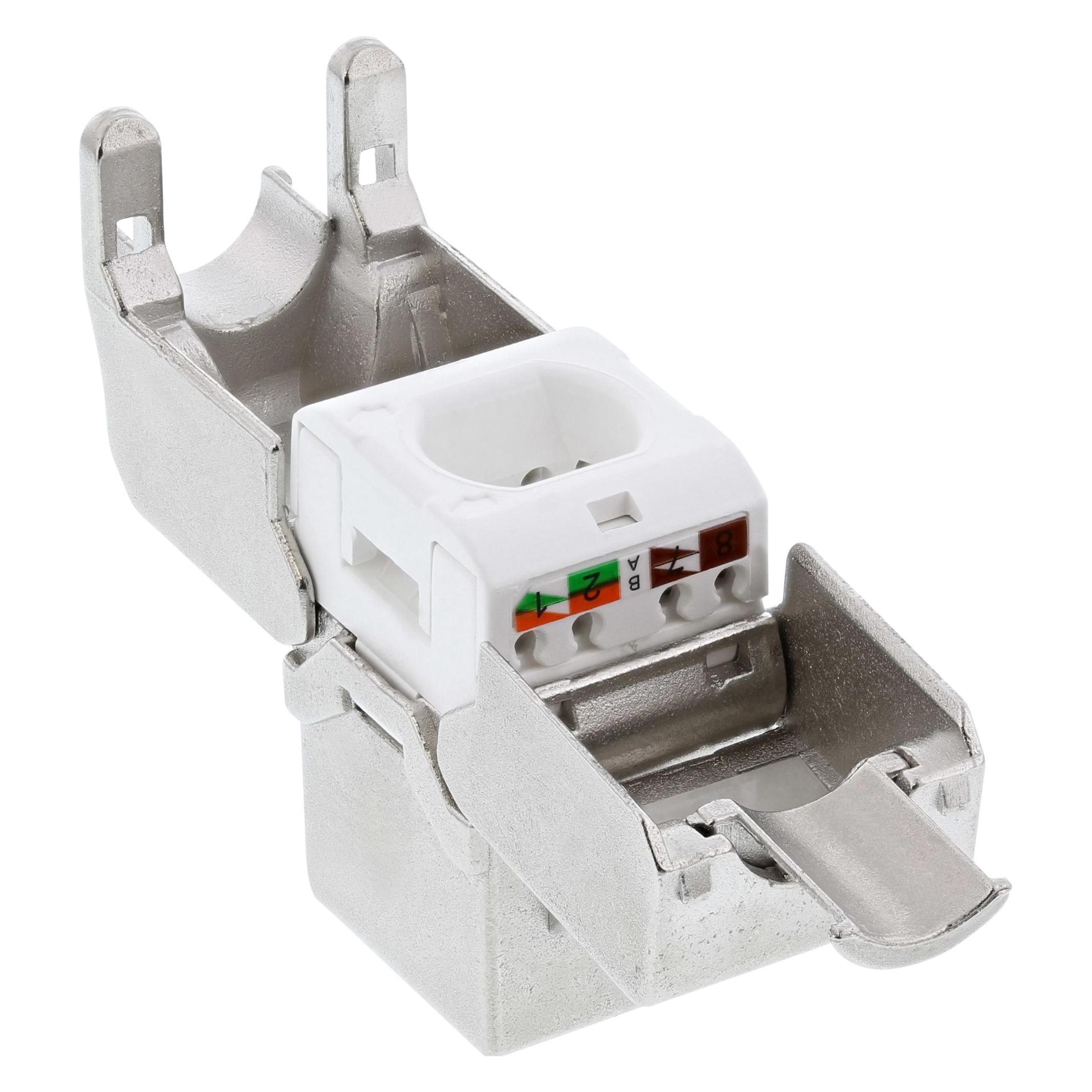 InLine Keystone RJ45 Buchse mit LSA Einsatz (Keystone Modul) (76202A)