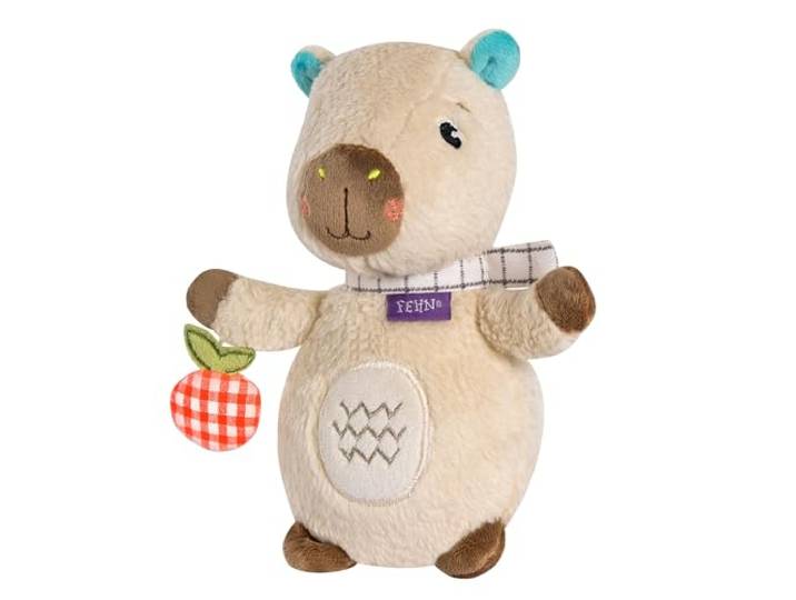 Fehn Badetier Capybara Clara – Schwimmendes Stoff-Badewannenspielzeug