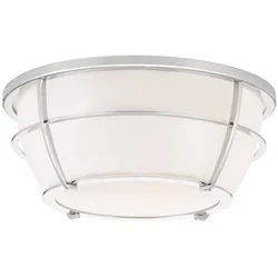 Elstead Lighting Chance 2-flammige Bad-Deckenleuchte E27 Chrom IP44 Ø 327 mm