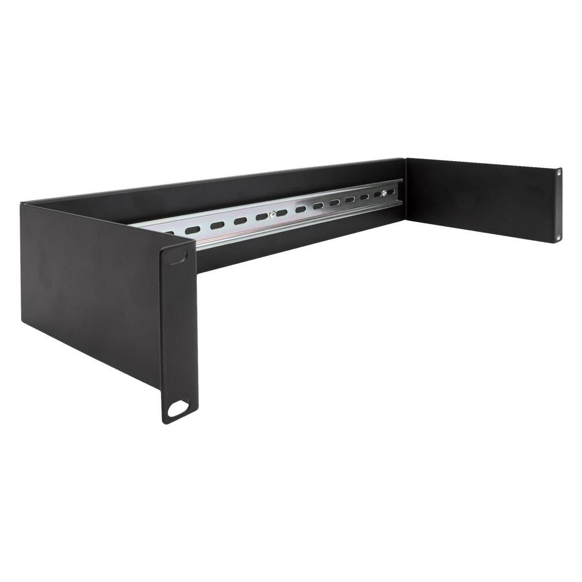 Delock 48,30cm (19") Hutschienenpanel 2 HE schwarz (66884)