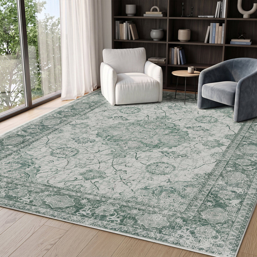 Brayden Studio Abstract Machine Printed Area Rug Faded Persian 200 x 300 cm