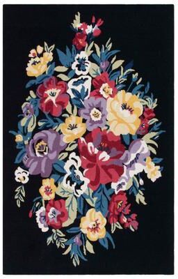 SAFAVIEH Handmade Chelsea Sayo Floral Wool Rug