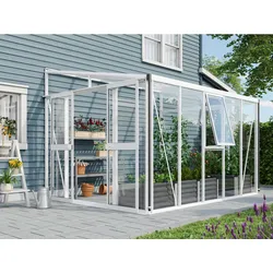 Vitavia Anlehn-Gewächshaus "Athena 8600",weiß,8,6 m2
