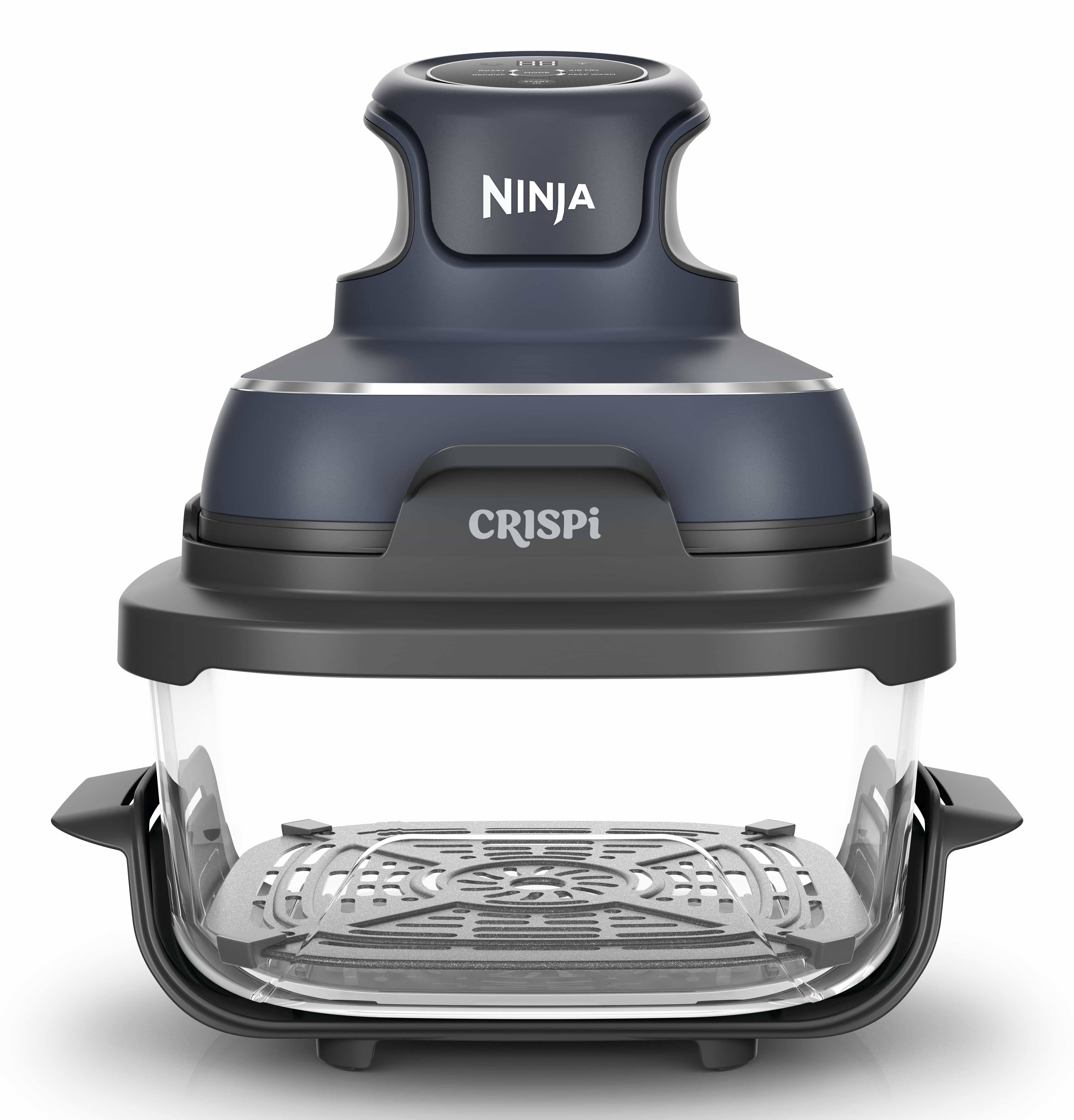 Ninja FN101EU Crispi Heißluftfritteuse 3,8 l 1700 W (Blau, Grau, Transparent) FN101EUGY