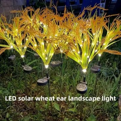 Vibrant Autumn Wheat Solar Pathway Lights Vibrant Autumn Wheat Solar Pathway Lights