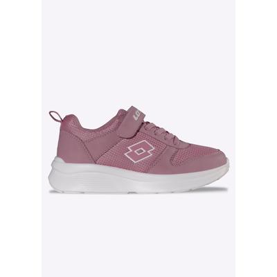 Sneaker LOTTO, Mädchen, Gr. 25, atmungsaktiv, rosa (dunkelrose, weiß), Mesh, Synthetik, Schuhe Sneaker