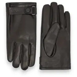 A|X Armani Exchange für Herren. XM001969AF19481UC001 Schwarze Lederhandschuhe (L/XL), Lässig