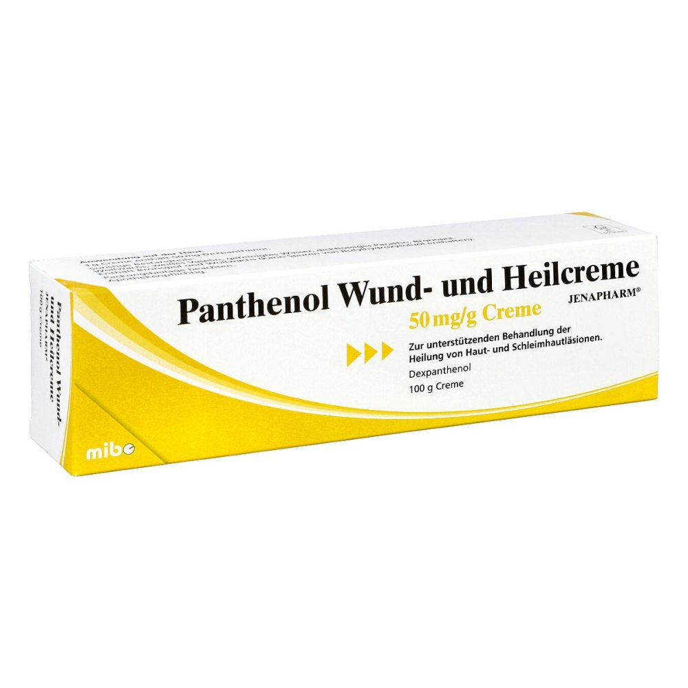 MIBE GmbH Arzneimittel Panthenol Wund- und Heilcreme JENAPHARM 50mg/g 08814512