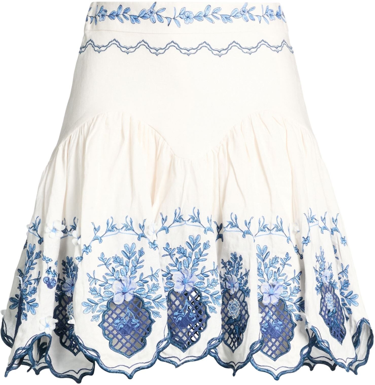 Agua By Agua Bendita Minifalda Mujer Blanco XS Mujer