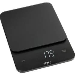 TFA Dostmann BROWNIE Digitale Küchenwaage digital digital Wägebereich (max.)=5000 g Schwarz 130 x 180 x 20 50.2008.01