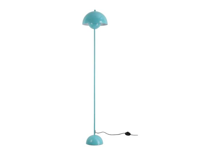 Lampadaire champignon métal turquoise clair, H160 cm