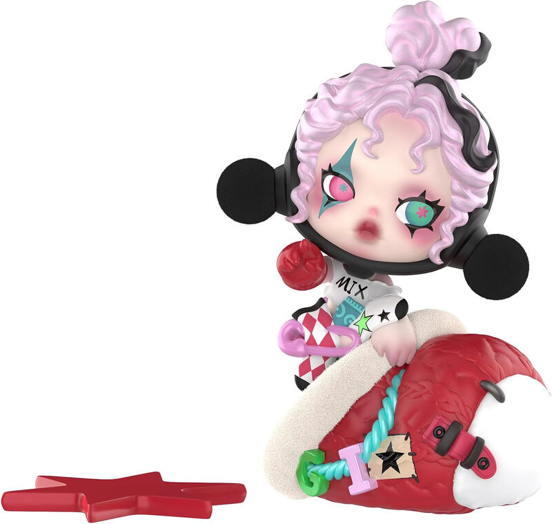 POP MART SKULLPANDA The Stocking Surprise-figuur, verzamelset voor moderne woondecoratie, Hoogte: 10 cm