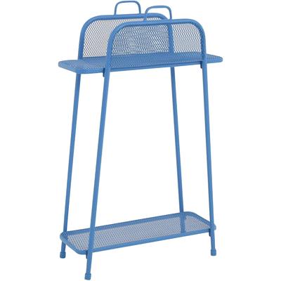 Regal GARDEN PLEASURE "Shelfo", blau, B:65,5cm H:105,5cm T:27cm, Metall, Regale, Regal, Metall, 65,5x27x105,5 cm, blau