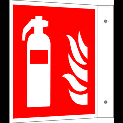 SAFETYMARKING Brandschutzschild Feuerlöscher Aluminium (B x H) 150 mm x 150 mm ISO 7010 1 St. 15.A5035