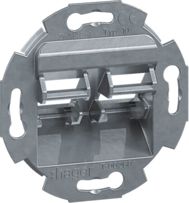 Hager Cadre de montage 2 modules RJ45 GMDM102 (GMDM102)