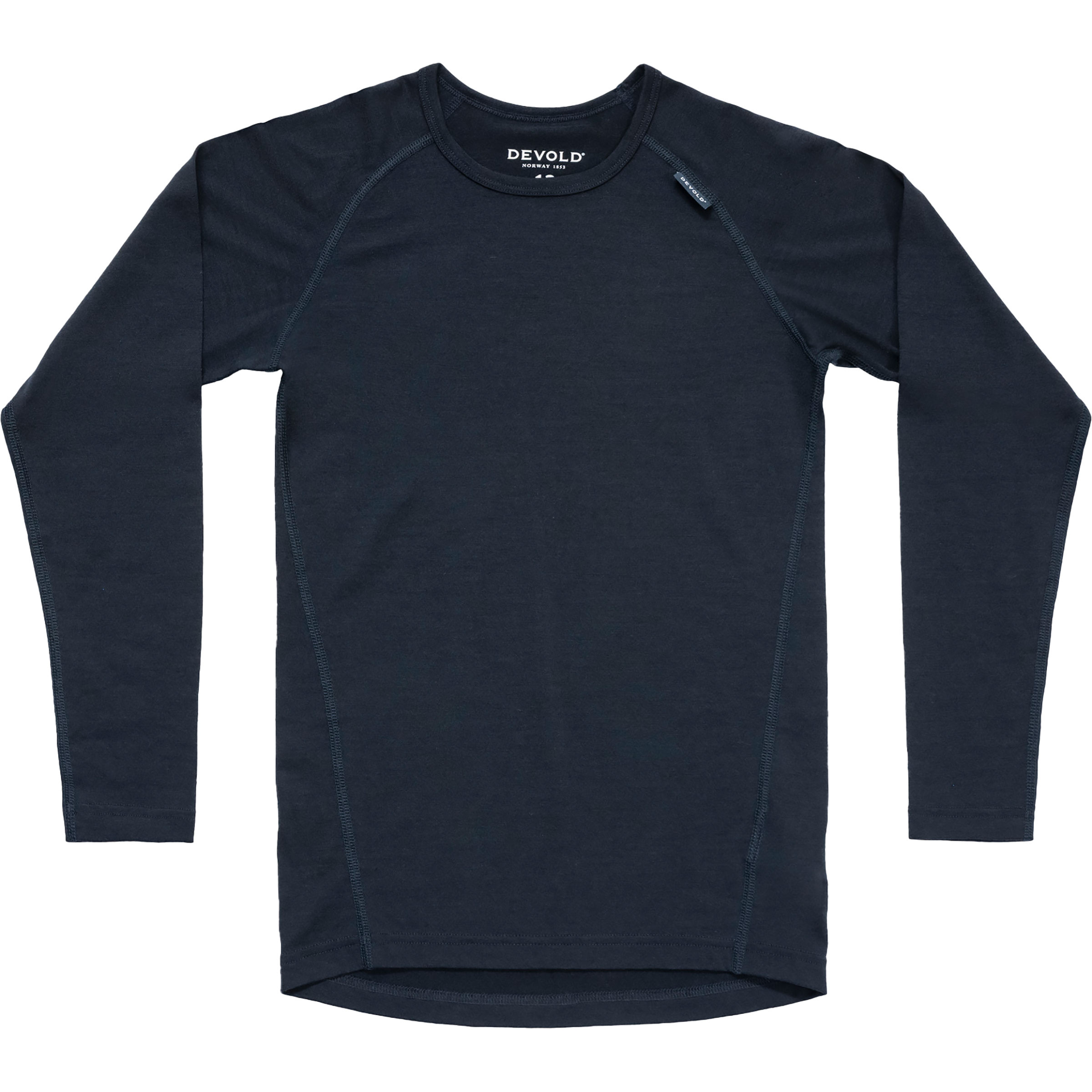 Devold Breeze Merino Kinder Langarm Unterhemden blau Größe 140 Merinowolle