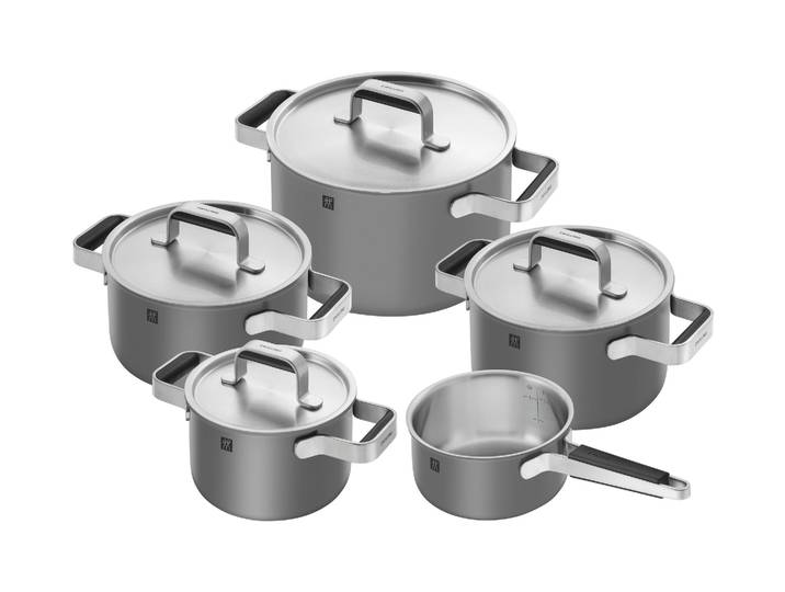 Zwilling Pure Edelstahl-Kochgeschirr-Set - silber