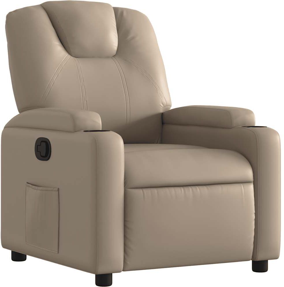 vidaXL Fauteuil inclinable Cappuccino Similicuir
