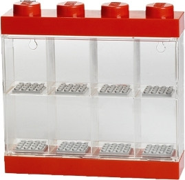 LEGO Minifiguur displaykast, rood