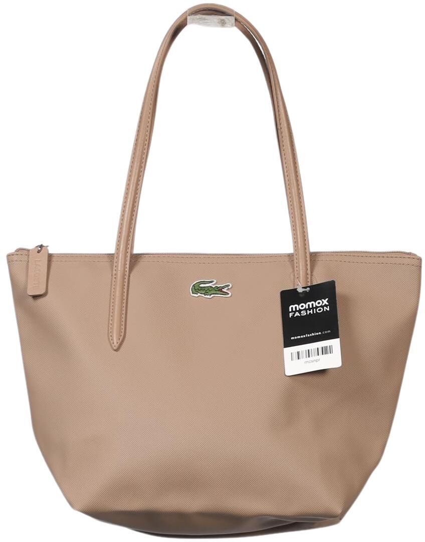 Lacoste Damen Handtasche gross, Beige, Kunstleder - Second Hand