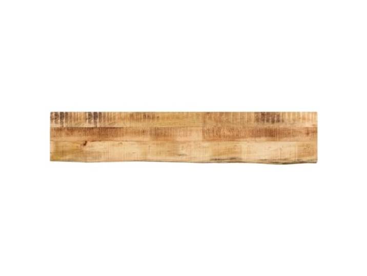 PTUGUOF Tischplatte 180x30x2,5 cm Massivholz Baumkante Mangoholz, Naturkante, Rustikal, Vielseitig Kombinierbar, Leicht Zu Reinigen