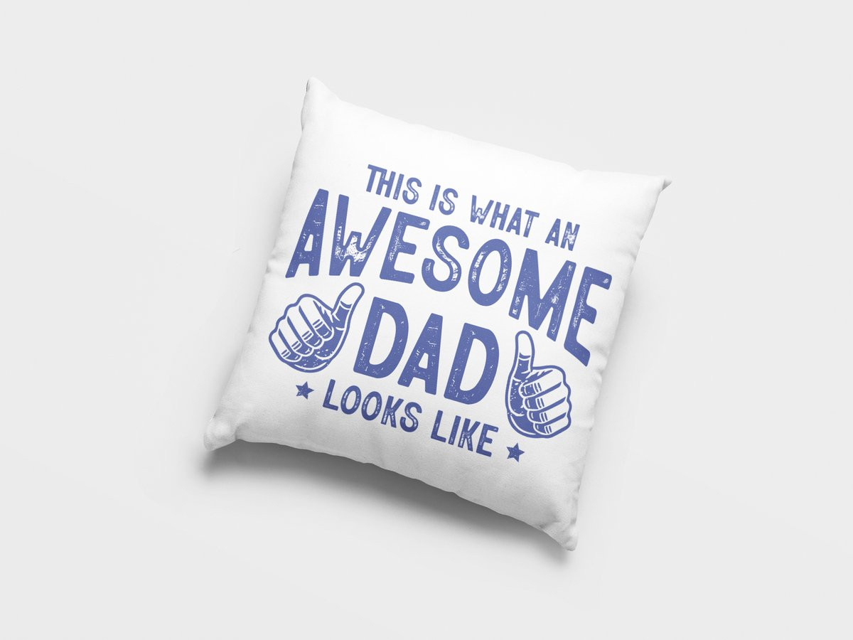 Grappig Sierkussen voor Papa - Cadeau voor Vaderdag - 40 x 40 cm