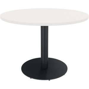 fm-Büromöbel Besprechungstisch Communication, rund, 100 x 72 cm (ØxH), diamantweiß / anthrazit