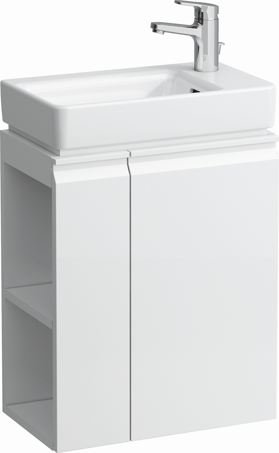 LAUFEN match0 s Pro H4830020954231 H4830020954231 47x58x27,5cm, wengé, tablette latérale à gauche