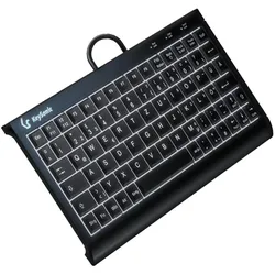 KeySonic KSK-3011ELC (DE) (DE, Kabelgebunden), Tastatur, Schwarz