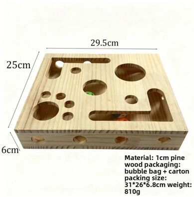 Uplift Essentials Interactive Cat Nail File Box & Maze Tunnel With Bell Ball ordinary Style