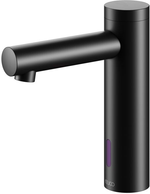 Keuco Ixmo Elektronik-Waschtischmischer 59512371100 schwarz matt, Netzbetrieb, Ausladung 124mm