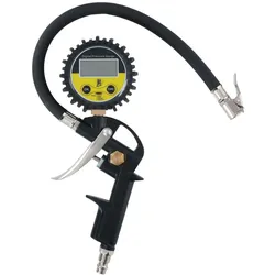 All Ride, Reifen Zubehör, Digitaler Reifendruckmesser 0-200psi 30cm Schlauch