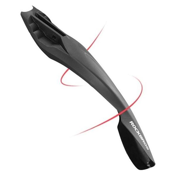 Rockbros DNB8001 mudguard with red LED light - black (Schutzblech hinten) (1701423730)