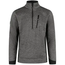 Strick-Fleece-Troyer "PATRICK" - XS - anthrazit/schwarz