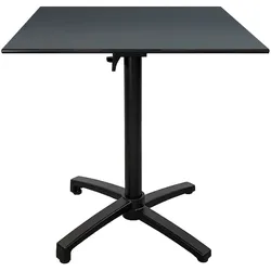 RestooTab - Klappbarer Outdoor Tisch Diabolo 70x70cm Dekor anthrazitgrau
