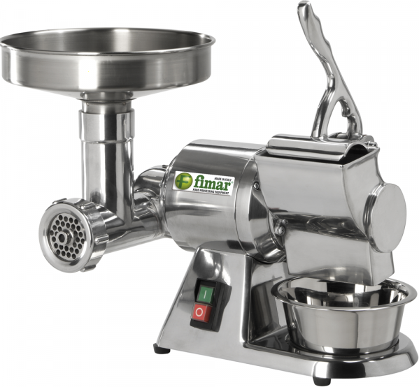 FIMAR TR8D - Elektrischer Fleischwolf - Schneideeinheit aus lebensmittelechtem Aluminium - 230V