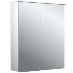 emco pure 2 design LED-Lichtspiegelschrank mit integrierter Beleuchtungsegel, 2 Türen, 600x711x153mm, 979705402
