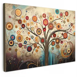 LEINWANDBILD Baum - Baum des Lebens - Farbe XXL 150x100 cm