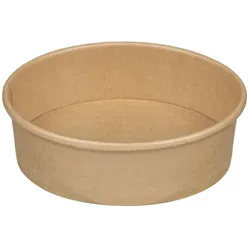 VEPATIM 50x Salatschalen 1100 ml aus Kraftpapier braun