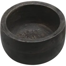 Chic Antique Tours Schüssel mit Schnitzereien S Schwarz, H4/D10 cm