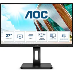 AOC U27P2CA AOC 68,6cm (27")  U27P2CA   16:09 HDMI+DP+USB IPS 4K black