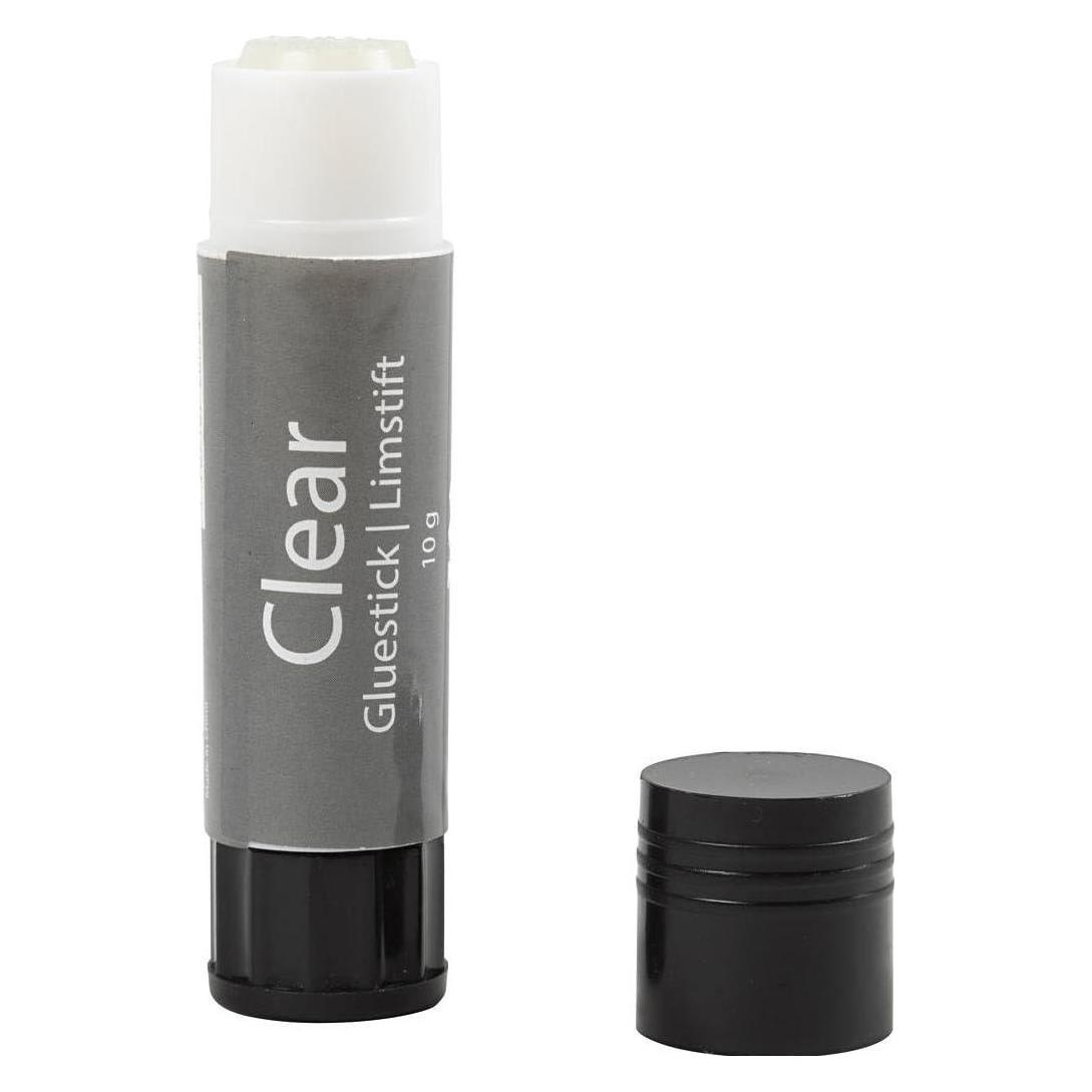 Creativ Company Transparenter Klebestift rund, 10 Gramm (10 g, 1x) (5707167200247)