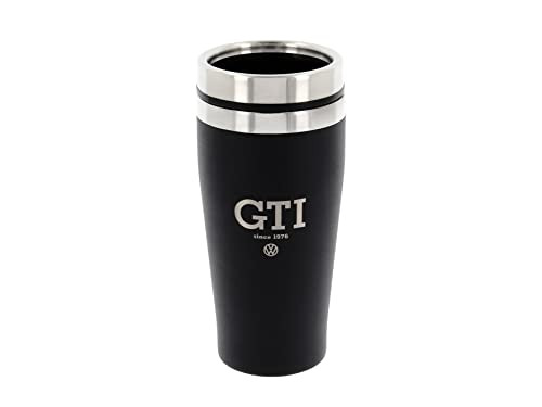 BRISA VW Collectie Volkswagen Geïsoleerde Roestvrij Staal Thermo Mok GTI Ontwerp Zwart 450ml