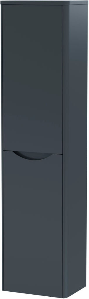 Nuie Lunar Wall Linen Cabinet Satin Anthracite 139.2cm H X 35.6cm W X 25.3cm D