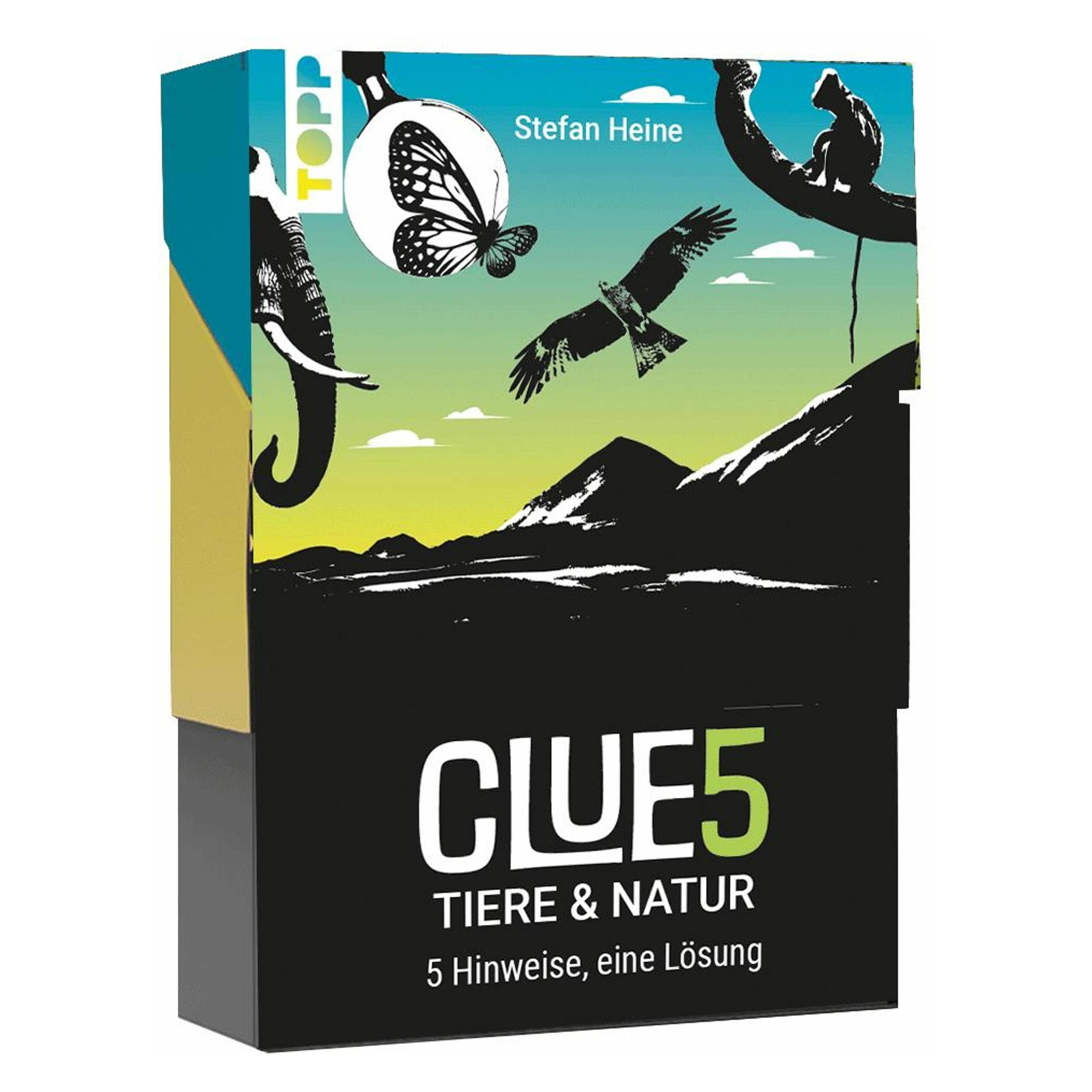 Frech CLUE5 #Tiere & Natur. 5 Hinweise, nur eine Lösung. Das Trend-Quiz für deine Tasche (Deutsch, 1 - 8 Spieler) (679/18697)