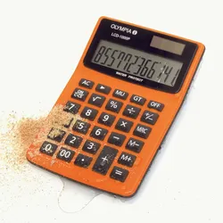 OLYMPIA Tischrechner LCD-1000P orange